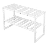 2Tier Sink Rack Cabinet Organizer Storage Telescopic Shelf Kitchen Bathroom Holder V1294-YM0718-3118200242911