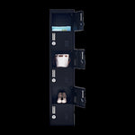 6-Door Locker for Office Gym Shed School Home Storage V63-832751