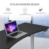 FORTIA Sit To Stand Up Standing Desk, 150x68cm, 72-118cm Electric Height Adjustable, Ergonomically V219-ADKASTFO5KSA