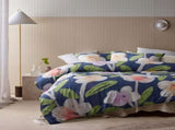 Accessorize Bella Blue Cotton Floral Quilt Cover Set Queen V442-HIN-QUILTCS-BELLA-BLUE-QS