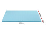 Giselle Bedding Memory Foam Mattress Topper Ventilated Cool Gel 8cm Queen MATTRESS-TOP-VH-GEL-8-Q