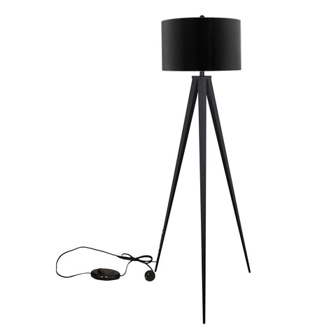 Sarantino Minimalist Modern Tripod Floor Lamp Black LMP-MLM-731-BK