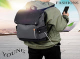 Backpack for Men and Women, Leather with Laptop Compartment , Gym Back Packs, High School V1370-AZ4-06679