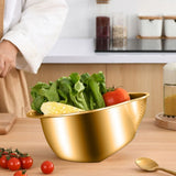 Rice Washer Strainer Bowl - 4-in-1 Washing Bowl for Quinoa Stainless Steel Rinser with Side Drainers V1366-AZ2-W-13077