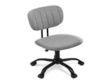 Artiss Armless Office Chair with Wheels, Ergonomic 360&deg Swivel Home Office Desk Chair, Height OCHAIR-M-1142-GY