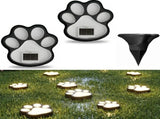 10Pack Paw Solar Lights Outdoor, Cute Dog Paw Solar Lights with 1 LED, Dual White & Warm Light IP65 V1107-124-70642-WHT-10PACK