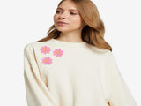 24pcs Flower Iron on Patches, Cute Daisy Flower Patch for Clothes, Sew on Embroidered Applique V1259-DP01-A-3256