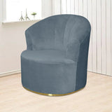 1 Pack Swivel Barrel Chair Slipcover Stretch Washable Furniture Protector for Round Club Accent V1189-LC-RY-00240