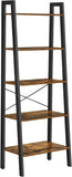 5-Tier Industrial Bookcase, Rustic Brown V178-58484