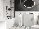 Storage Cabinet for Small Spaces, Over the Toilet Cabinet for Skinny Bathroom Storage Corner Floor V1369-AZ3-W-12718