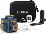 CIGMAN Green Laser Level 3 x 360&deg, Self-Leveling Construction Laser CM701SE V413-CM701SE