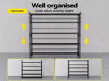 5 x 1.8M Giantz Garage Shelving Warehouse Rack WR-E-12X18-GDX5