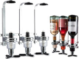 Professional Wall-Mounted Alcohol Tot Dispenser - Heavy Duty Adjustable Metal Wine Rack V888-ELOSUNG49797