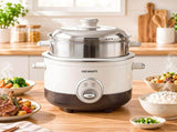 Devanti 3L Rice Cooker Small 6 Cup Multi Cooker with Steamer RC-A-3L-BG