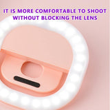 Rechargeable Clip-On Selfie Light For Mobile Phones - Blue V562-C1050583060DBT