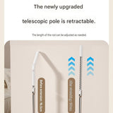 White Cordless Electric Spray Mop with LED Light Adjustable Handle Wireless Self-Propelled Floor V888-ELOSUNG53375