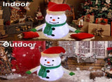 Lighted Christmas Snowman Decoration Lantern, 45 LED Collapsible Pop-Up Ornament with 8 Light Modes V1107-LIGHTED CHRISTMAS SNOWMAN DECORATION LANTERN2