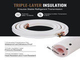 4876.8mm Mini Split Line Set, 6.4 & 12.7mm O.D Copper Pipes Tubing and Triple-Layer Insulation, for V952-KDLJGTJ14INCGQZOXV0