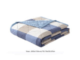 AYktou Reversible Patchworks Queen Size, 78.74x59.05in Lightweight Plaid Bedspreads Coverlets V1189-WXFWAL-20260326-03128