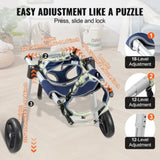 2 Wheels Wheelchair for Back Legs, Pet Wheelchair Lightweight & Adjustable Assisting in Healing, V952-CWLYLLSLLSZHTMYXJV0