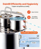 Moonshine Still Water Alcohol Distiller 13.2Gal w/Thumper Keg & Water Pump V952-SLNTZLQYS132J2YX9V3