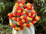 99 Roses Hand-Crocheted Bouquet Blanket A Versatile Emblem of Eternal Romance, Offering Gentle V1232-MGHT005