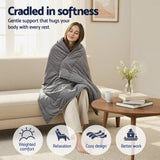 Giselle 5.5KG Weighted Blanket Adults Kid Anti Anxiety Gravity Blankets Sherpa Fleece WBLANKET-DUAL-180-55KG