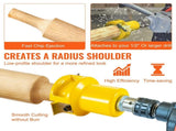 Tenon Cutter, 1.5" / 38 mm Diameter, Premium Aluminum & Steel Log Furniture Cutter, with Dual Curved V952-KSZYCYDBDDWC19K3MV0