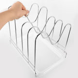 Stainless Steel Kitchen Drying Rack with Pot Cover Storage Organizer, , 1 Piece V1192-AZ-W-27834