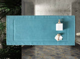 2PCS White Cotton Classic Rug Bath Mats Absorbent Cotton Hotel Spa Shower Bathtub Mats Not A V1189-LWWAL-20260325-00220
