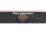 Everfit Vibration Machine Platform Vibrator With Resistance Rope Home Gym Black FIT-H-VP-S-BK