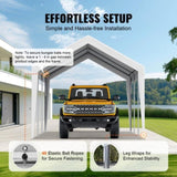 VEVOR Carport Replacement Canopy Cover 10 x 20 ft, Garage Top Tent Shelter Tarp Heavy-Duty V952-CKPB10X20FTD1VXCBV0