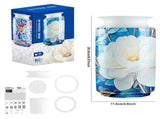 Colorful Style 3 DIY 3D Puzzle Vase - Creative Jigsaw Flower Holder with Waterproof Liner V888-ELOSUNG32044