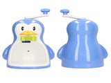 Shaved Ice Machine ABS Penguin Shape Blue Household Portable Manual Snow Cone Maker Machine with V1294-YM0718-3113220134111
