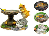 Rabbit Garden Lamp Solar Powered Garden Ornament Resin Garden Light Outdoor - Light Brown - Size 1 V1347-118-45968-LIG-1