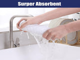 Homaxy Towels and Dishcloths Set, 12 x 12 Inches and 18 x 28 Inches, Set of 12 Bulk Cotton V1258-DP02-F-176