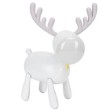 LED Night Light Cartoon Deer-Shaped Table Lamp 1200mAh USB Charging Bedroom DecorationWhite V1294-YM0721-3119210002011