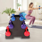 6-Piece Dumbbell Set with Rack V63-770385