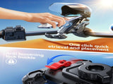 Riding phone mount anti-vibration, anti-loosening, quick release extended arm and sun visor for V1232-MTC-FYSJZJ001