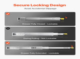 1 Pair 16-60 in Soft-Close Drawer Slides Ball Bearing Full Extension V952-ZXCTHG250B38S8KZPV0