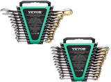 Combination Wrench Set 24 PCS SAE 1/4" - 7/8" Metric 8-19mm Organizer Rack V952-ZXBSTZGDK24PU44S3V0