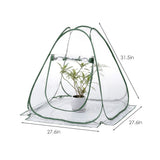 Portable PVC Warm Garden Tier Mini Household Plant Greenhouse Cover Transparent Winter Tent V1294-YM0717-10132981