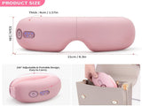 Eye Massager with Heat, Vibration and Warm Compress, Smart Sleeping Eyes Mask with Bluetooth Can V1186-EM003