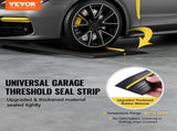 Garage Threshold Seal Strip, 20 FT Universal Garage Floor Seal Strip with Adhesive, Garage V952-MFTDT1J20FT0L3EIMV0
