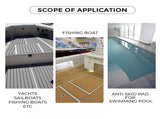 EVA Boat Flooring Mat Foam Boat Decking Faux Teak Marine Mat Boat Carpet Sea Deck Marine Flooring V985-EVABOATMATGREY