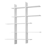 Artiss 15-Section Wall Mounted Display Shelf, Floating Bookshelf for Books and Decor, Extra Thick E1 FUR-S-WALL-04-WH