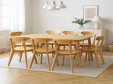 Levede 8x Dining Chairs Wooden Kitchen Chair CH1125-2-NTX4