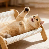 Plush Cat Bed, Cat Sofa, Warm Cat Lounge Chair, Dog Bed for Sleeping and Playing, Dog Sofa V1232-MMSF001