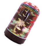 3D Glass Humidifier LED Aroma Humidifier with Coconut Tree Pattern V1294-YM0901-JY31123-03