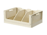 Plastic Desktop Storage Box Multifunctional Storage Basket Folding Storage Boxes for Bedroom V1294-YM0901-3117240230411